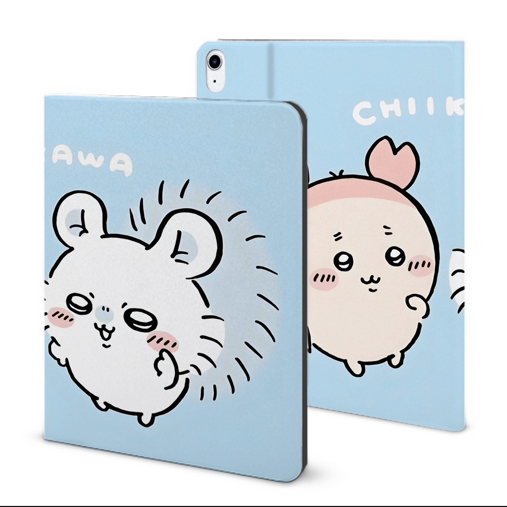 （画像用） ちいかわ Chii-kawa IPad ケース ブック型 PUレザー TPU 耐衝撃 軽量 薄型 ペン収納なし 全面保護 IPad 各モデル対応